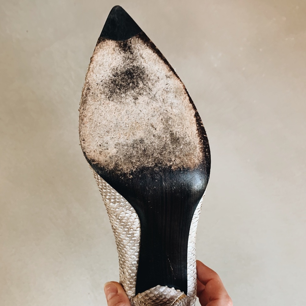 Stuart Weitzman "Nouveau" Python Pump - Picture 7 of 10